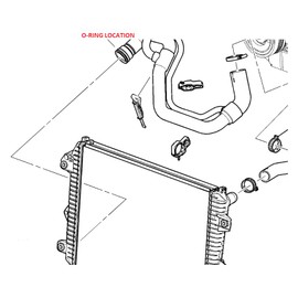 DmaxStore Lower Radiator Hose O-Ring(s), 2006-2016 Silverado Sierra 2500HD 3500HD LBZ/LMM/LML 6.6L Duramax Diesel