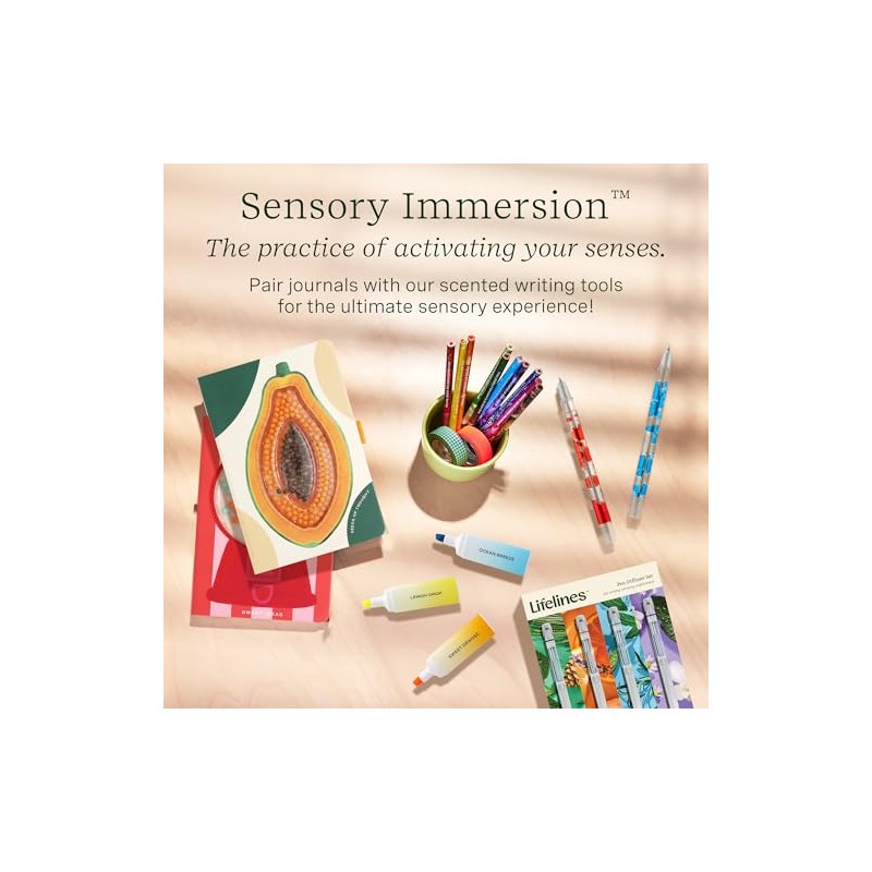 Lifelines Sensory Bead Journals, Papaya & Gumball 2 Pack Set