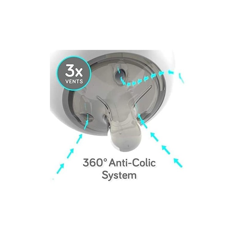 Nanobebe Nipples Baby Bottle Nipples, Silicone Nipple, Triple Vented, Ready