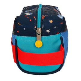 Enso Outer Space Nececer, Adjustable, Multicoloured, 20.5 x 16.5 x 6 cm, Polyester, Colourful, Talla única, Adaptable Necar, Colourful, Toiletry bag