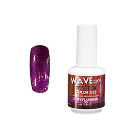 WAVEGEL Glitter Nail Gel Polish - Titanium Collection - #35 Dirty Flamingo I 0.5 Oz