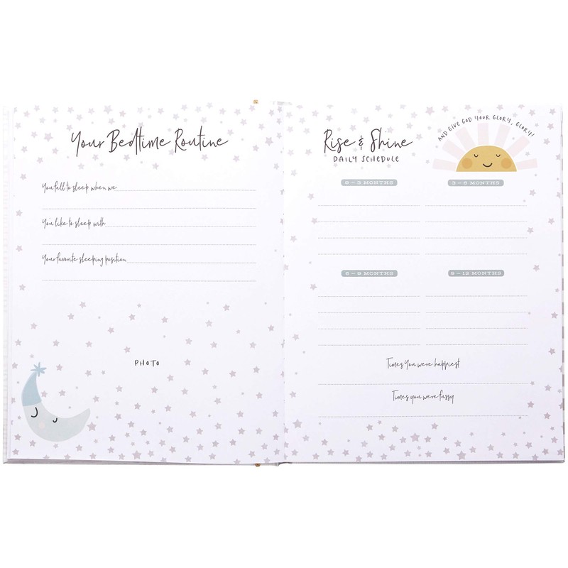 C.R. Gibson Little Blessing Baby Memory Book for Newborns, 64