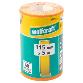 Wolfcraft 1771000 Roll of Sanding Paper Grit Size 60 5 x 115 mm