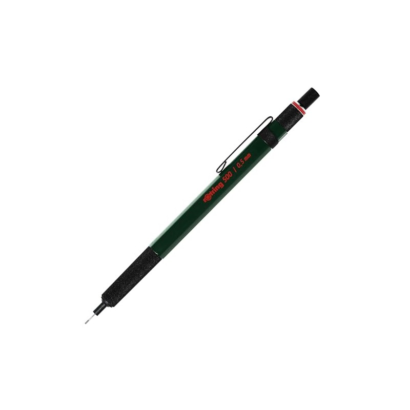 Rotring 500 - Lápiz mecánico (barril verde, 0,5 mm)