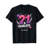 21 & Fearless Birthday Gift - 21st Year Celebration T-Shirt,