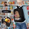 ASQVTIFE Girls School Bag Sets Cute Capybara Backpack with Insulated