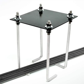 Katop Universal 7'' & 9" Basketball Hoop Anchor Kit, In Ground Basketball Anchor System for Easy Relocation and Compatible with All Basketball Goals, Black