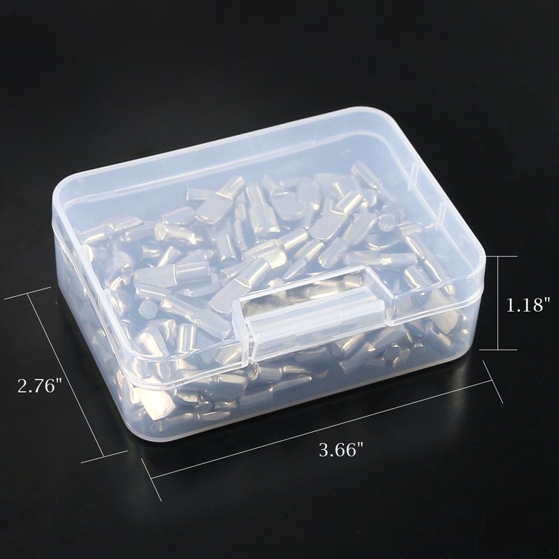 Glarks 150pcs 5mm Shelf Support Pins Spoon Shape Cabinet Furniture