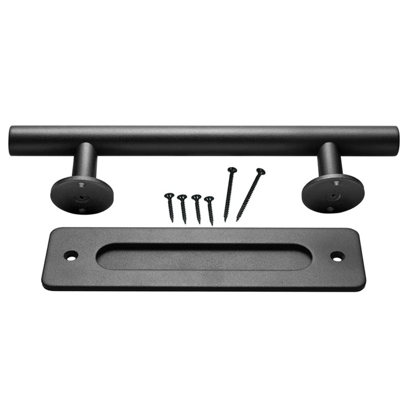 YANGHX Barn Door Handle Heavy Duty 30CM Pull and Flush