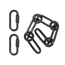 Aspen Creative, Oil Rubbed Bronze, 21123-05-1, Steel Heavy Duty Chain & Two Quick Link Connector Fixture/Swag Light/Plants / 1 Foot, 8 Gauge