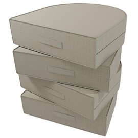 AOFEITE Outdoor Waterproof Olefin Chair Cushions 16"x17"x5" Patio Seat Cushions with 4-Level Color Fastness for Patio Furniture Round Corner Garden Sofa Pads with Removable Cover Set of 4, Beige