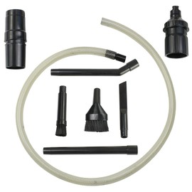 ALL PARTS ETC. Car Vacuum Attachments for Car Detailing, Universal Micro Vacuum Attachment Kit for Shop Vac - Mini Vacuum Cleaning Kit for Small Spaces, Tiny Tube Auto Detail with Adapters