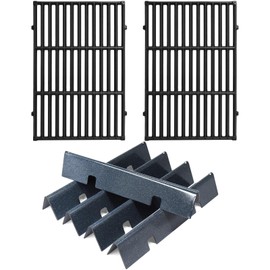 Hiorucet 7638 Grill Grates 7636 Flavorizer Bars Replacement Parts for Weber Spirit and Spirit II 300 Series with Front Mount Controls E310 E320 E330 S310 S320 S330 SP310 SP320 SP-330 Spirit II GS4
