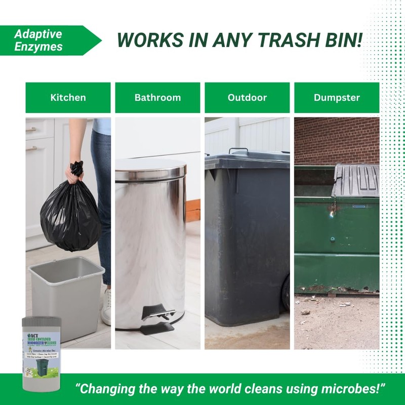 ACT Trash Deodorizer and Cleaner | Eliminates Odors Controls Garbage