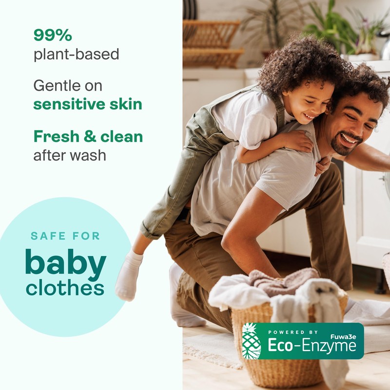 Fuwa3e All Free And Clear Laundry Detergent, Natural Pineapple Enzyme