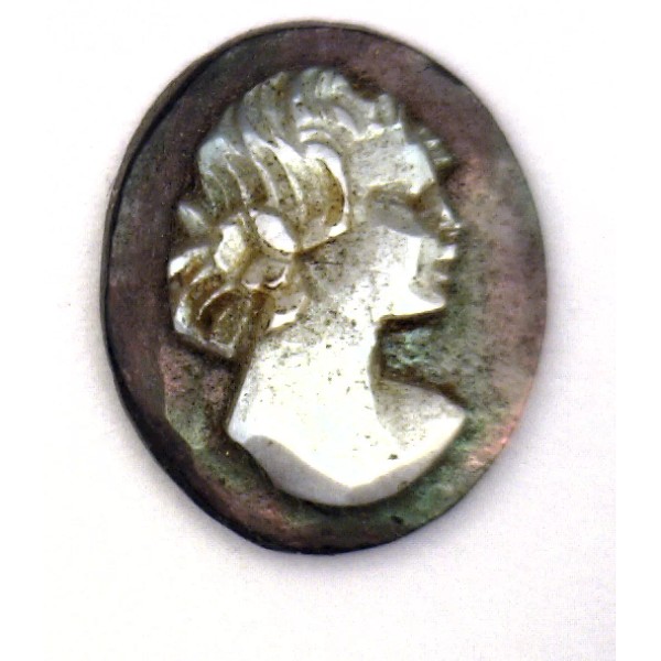 Unbranded Antique Oval Mother of Pearl Abalone Cameo Stone Facing