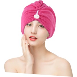 MAGICLULU Toalla para Secar el Cabello de Microfibra Ultra Absorbente Ajuste Mayoría de Tamaños de Cabeza, Adecuado para Lavado Facial y Viaje