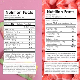 Freeze Dried Candy Sour Strips and Galactic Cubes, Party Treats and Gift Bag Fillers, Resealable Bags (Pack of 2)