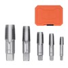 5 Piece NPT Pipe Tap Set, Carbon Steel Threaded Plumbing
