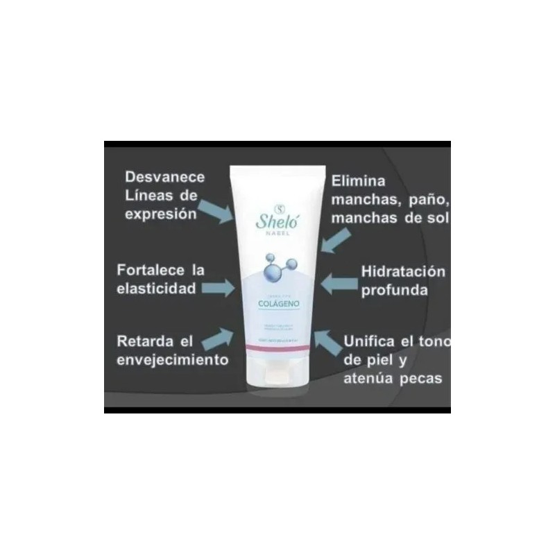 Crema Facial Antiarrugas Sheló Nabel Colágeno Elasticidad Piel Mixta