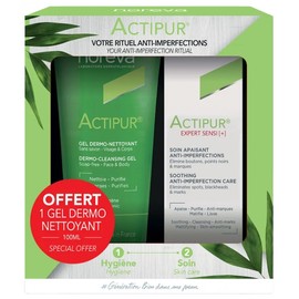 Noreva Actipur Expert Sensi[+] Soothing Anti-Imperfection Care 30 ml + 100 ml Dermo-Cleansing Gel Free