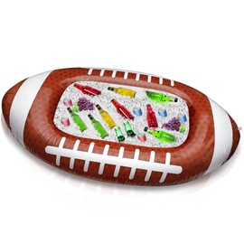 Erweicet Inflatable Football Cooler 1 PCS for Party BBQ Picnic Pool Party Supplies Buffet Luau Cooler,with a Drain Plug Inflatable Ice Bucket for Beer and Beverages
