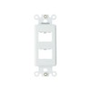 ChaosssCo 2-Port Decorator Insert with Nut, Wall Plate Adapter for