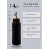 Nucookery Ceramic Olive Oil Dispenser Bottle for Kitchen, 14 oz