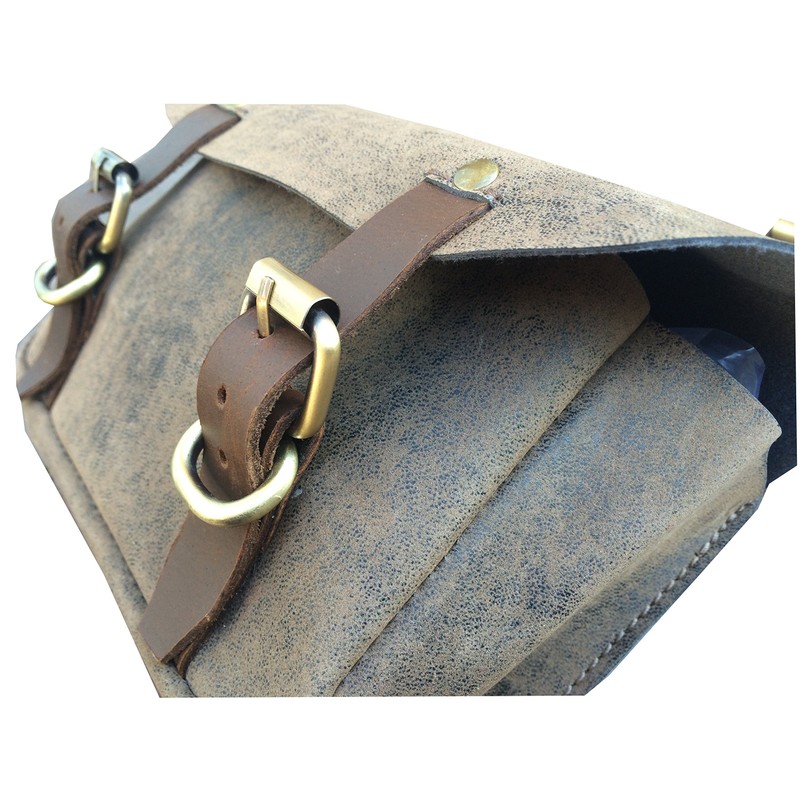 PU Leather Brown Traditional Saddle Bag Horse Riding Equestrian Bits