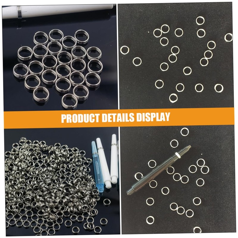 Happyyami 100pcs Metal Flight Rings Repointing Tool O Shape Shaft
