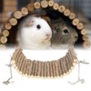 Hamster Wooden Swing Natural Large Space Climbing Playing Hamster Swing