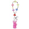 X Girl Pink One Size Women's Key Charm GUMMY BUNNY