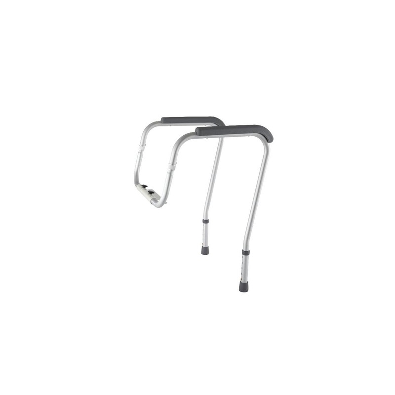 Foldable Toilet Safety Rail with Adjustable Height – Universal Fit