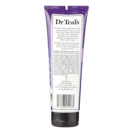 Dr Teal's Crema Corporal Con Melatonina y Aceites Escenciales de Lavanda y Manzanilla, 8 fl oz