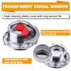 CheeMuii CheeMuii 343-4009 Trailer Hub Cap 2 PCS 3434009 Aluminum
