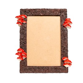 Whimsigoth Mushroom Picture Frame 4x6 Cottagecore Decor Fantasy Lover Witchy Gift Red Cap Fly Agaric