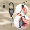 1 Pack Heavy Duty Retractable Keychain, Retractable Lanyard Id Badge