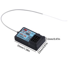 Flysky FS-A3 Waterproof Receiver AFHDS2A 2.4G 3CH for Flysky GT2E GT2G Transmitter RC Car Boat (2pcs FS-A3 Waterproof)