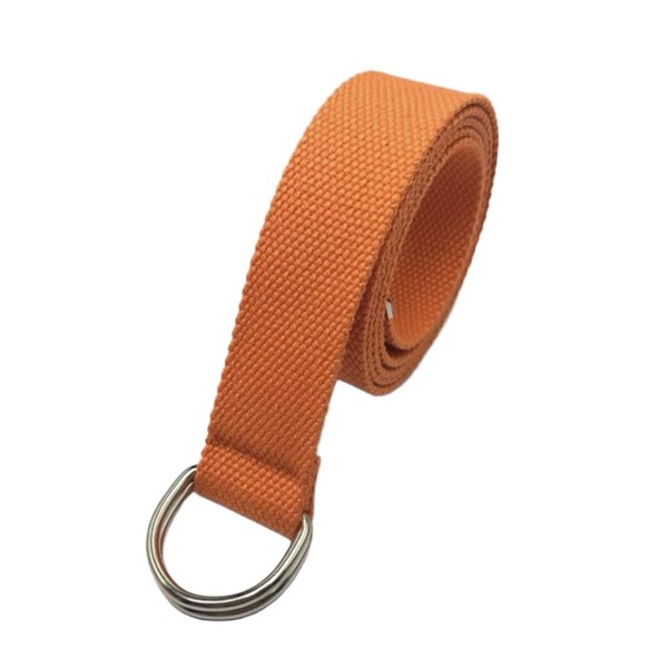 Globellapro 1Pcs 3.8cmx130cm Orange Canvas Webbing Belt, Canvas Belt with