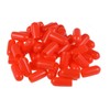 TOP-VIGOR 100Pcs 5mm ID Round Rubber End Caps, Flexible Screw