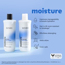 Kenra Professional Moisture Conditioner | Boost Hydration | Improve Manageability and Shine | Nourish Dry Hair | Color Safe | Efforless Detangling | Normal to Dry Hair