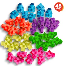 ArtCreativity Star Pencil Top Erasers for Kids - 48 Pcs - Colorful Eraser Caps Toppers for Boys and Girls - Classroom Prize, Teacher Rewards, Stationery Birthday Party Favors, Goody Bag Stuffers