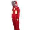 Red Beekeeping Protective Suit with Double Zipper Breathable Bee Suits