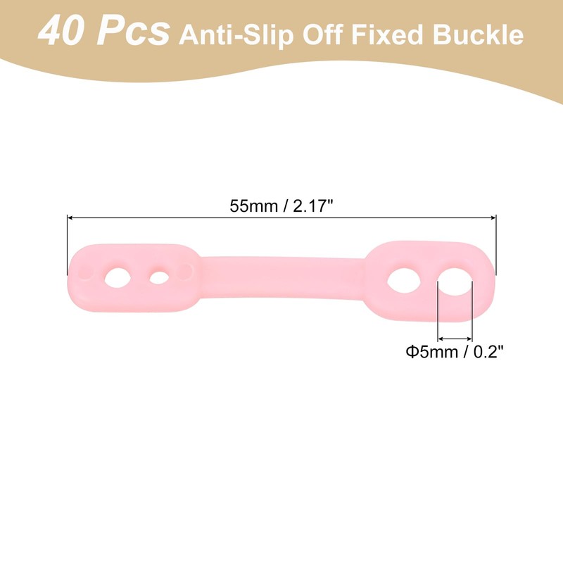 QUARKZMAN Pack of 40 Clothes Hangers, Windproof Plastic Strips Hooks,