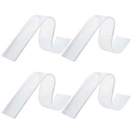 4 Pieces Acrylic Belt Display Stands Clear Acrylic Belt Holder Belt Organizer Belt Display Case Girdle Display Holder Belt Case Belt Storage Holder Display Case Belt Rack, Style 3