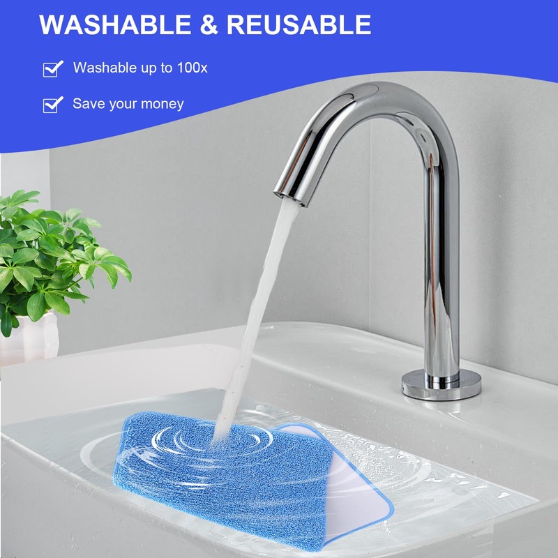 Microfiber Mop Pads Cloth Compatible with MR-SIGA Professional Mop,Floor Cleaning