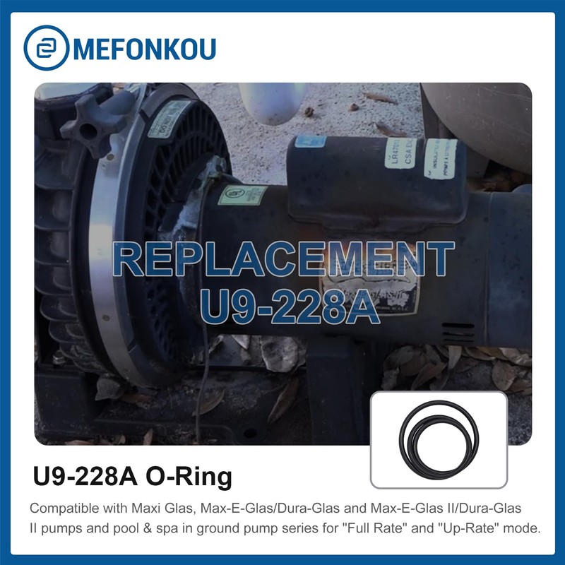 MEFONKOU U9-228A Pump Seal Plate Clamp O-Ring for Sta Rite