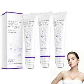 Multi-Peptide Massaging Body Roller Cream, Hydrating Firming Lifting Body Cream with Natural Ingredients, Evens Skin Tone, Supports Smooth & Youthful-Looking Skin, Suitable for All Skin Types (3 Pcs)