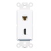 RiteAV Cat6 HDMI Wall Plate Insert White