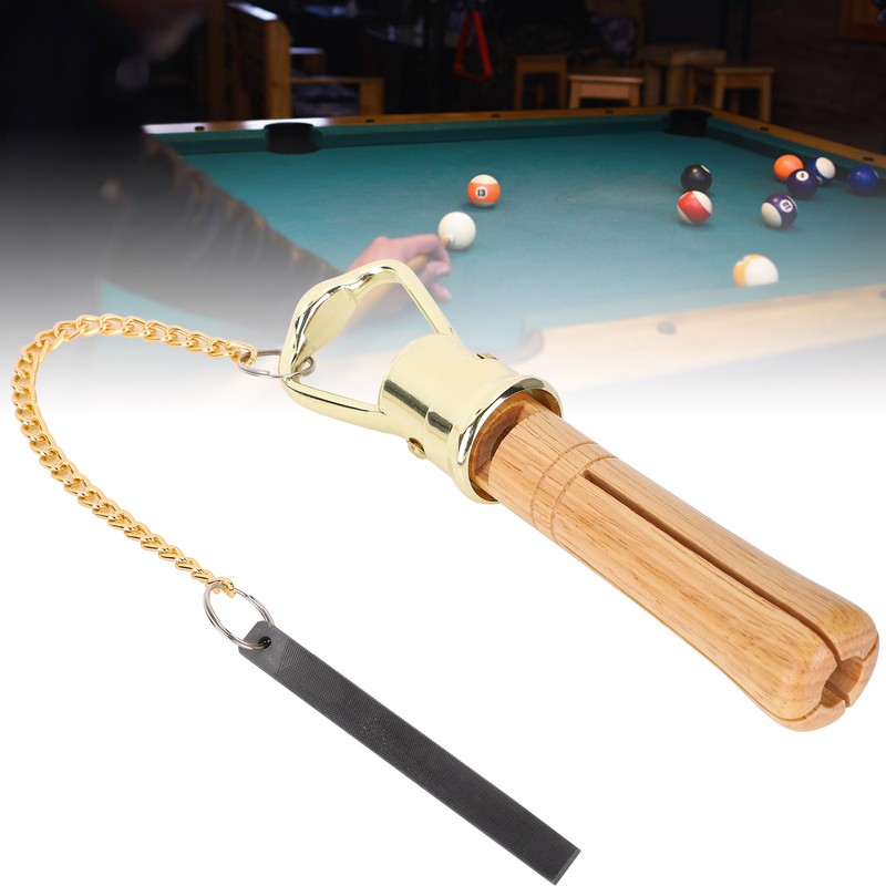 Wooden Tip Clamp Billiard Snooker Cue Repairing Tool Rod Helper